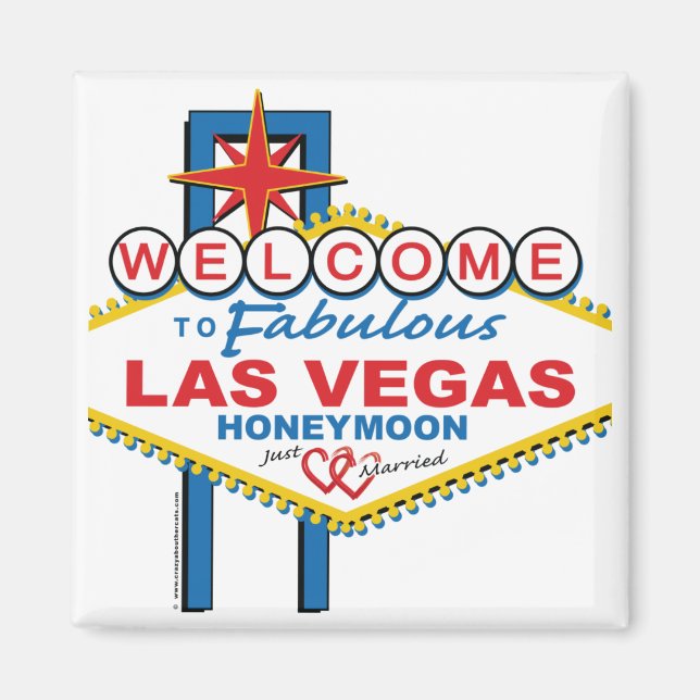 Las Vegas Honeymoon Magnet (Front)