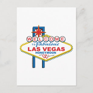 Las Vegas Honeymoon Postcard
