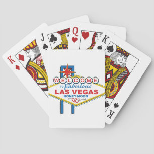 Las Vegas Honeymoon retro Playing Cards
