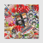 Las Vegas Icons - Gamblers Delight Magnet<br><div class="desc">* UPDATED DESIGN * * Fun Las Vegas Collage with lots of colourful icons. ~~~ From the Las Vegas sign, to craps table, red dice, slot machines, bingo and more Las Vegas Icons – a real Gamblers Delight !---At the *Las Vegas Icons* Store, you'll find designs including some of the...</div>