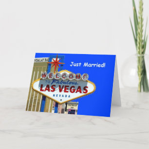 Las Vegas Just Married! Announcement Card