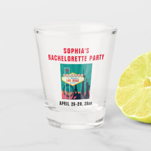 Las Vegas Landmark Bachelorette Party Trip Favour Shot Glass