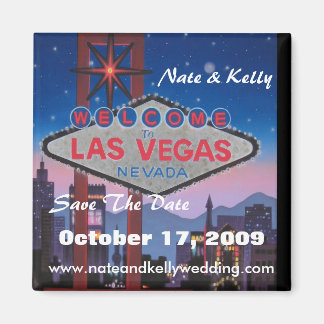 las vegas large, Nate & Kelly, Save The Date, O... Magnet