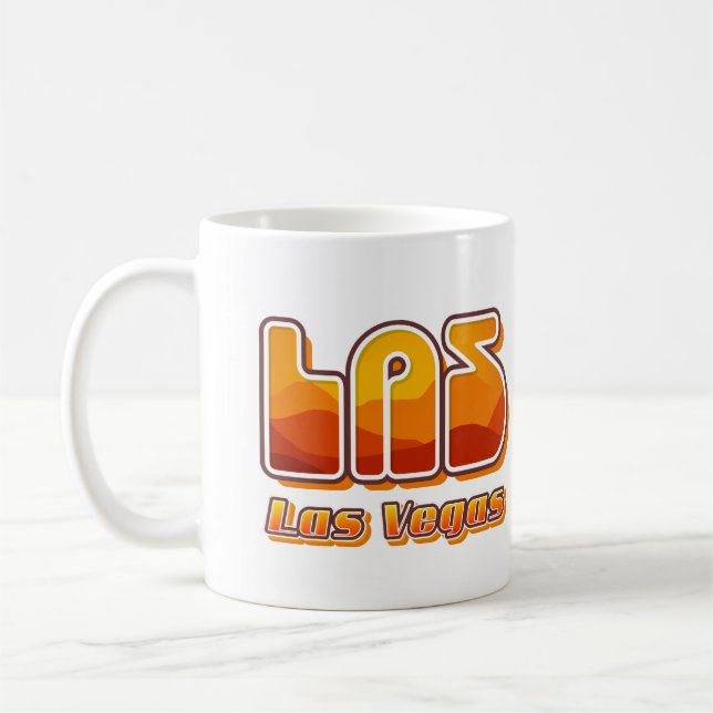 Las Vegas LAS Airport Code Coffee Mug (Left)