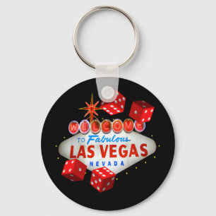 Las Vegas Lucky Dice Keychain