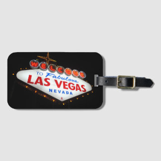 Las Vegas Luggage Tag w/ Business Card Slot