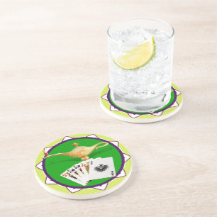 Las Vegas Magic Lamp Poker Chip Coaster