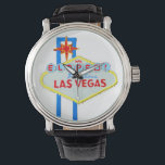 Las Vegas Marriage Watch<br><div class="desc">Fun Las Vegas wedding watch with a custom version of the famous welcome sign on The Strip. We eloped version.</div>