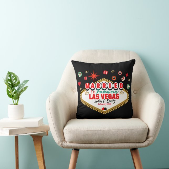Las Vegas Married Couple Matching Vacation Nevada Cushion (Chair)