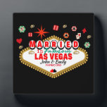 Las Vegas Married Couple Matching Vacation Nevada Plaque<br><div class="desc">This design is special for couples who have married in Las Vegas. A full colour design that if you wear it you will receive thousands of compliments. Wear it with your husband-wife and create unforgettable moments in Las Vegas Nevada</div>