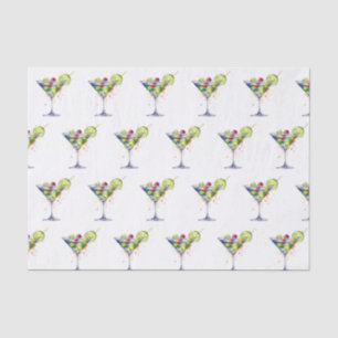 Las Vegas Martini-themed tissue paper