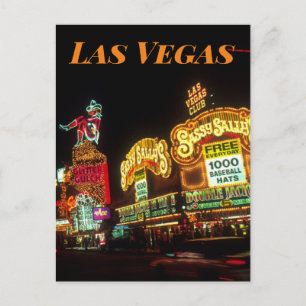 Las Vegas Neon Signs  Casino travel Postcard