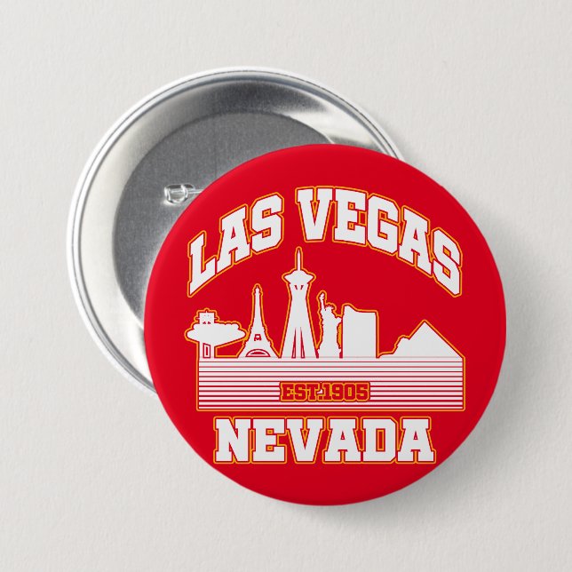 Las Vegas,Nevada 7.5 Cm Round Badge (Front & Back)