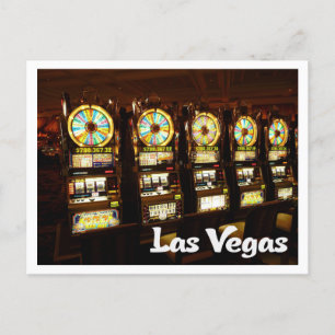 Las Vegas, Nevada Casino Slot Machines Postcard