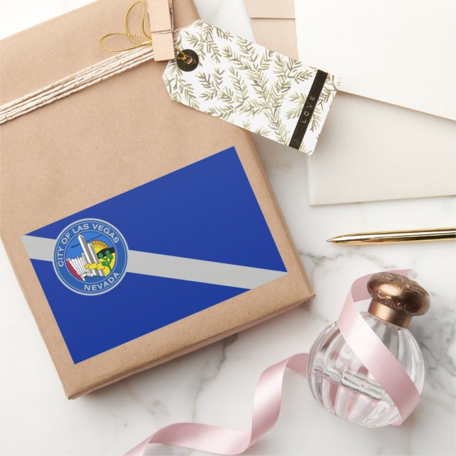 Las Vegas (Nevada) City flag Rectangular Sticker (Gifting)