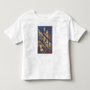 Las Vegas, Nevada - Large Letter Scenes 2 Toddler T-Shirt