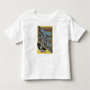 Las Vegas, Nevada - Large Letter Scenes Toddler T-Shirt