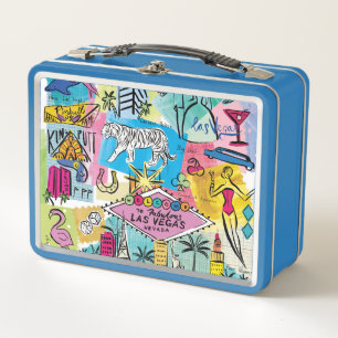 Las Vegas, Nevada Metal Lunch Box