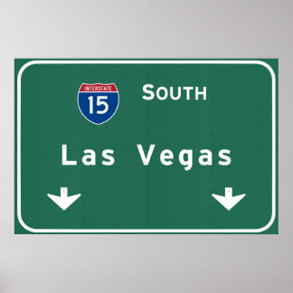 Las Vegas Nevada nv Interstate Highway Freeway : Poster