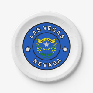 Las Vegas Nevada Paper Plate