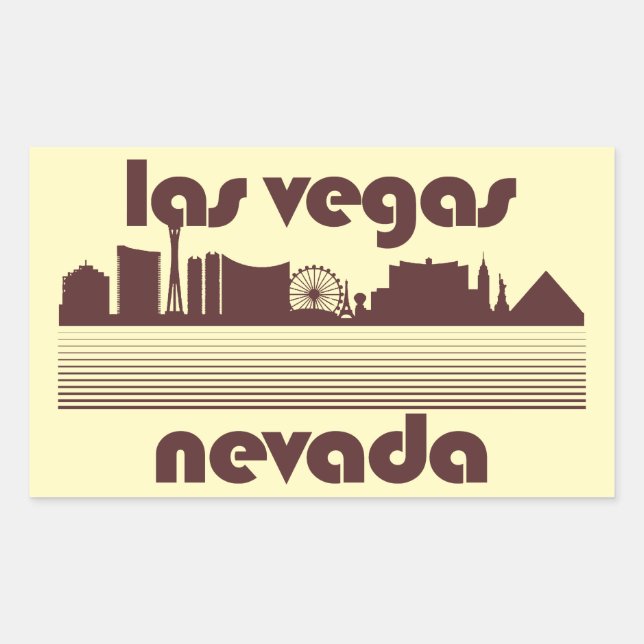 Las Vegas Nevada Rectangular Sticker (Front)