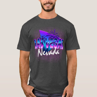 Las Vegas Nevada Retrowave Outrun Travel Vacation T-Shirt