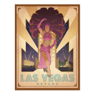 Las Vegas, Nevada | Showgirl Postcard