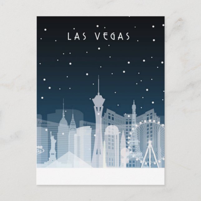 Las Vegas, Nevada | Skyline Postcard (Front)