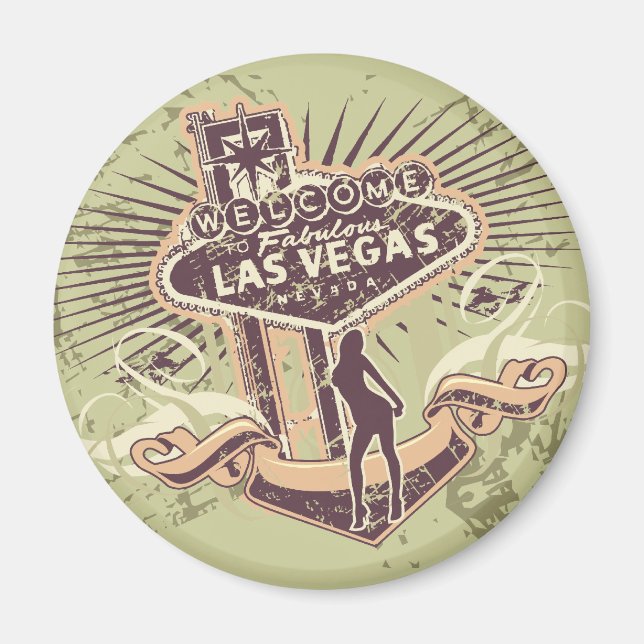 Las Vegas Nevada Tshirts and Gifts Magnet (Front)