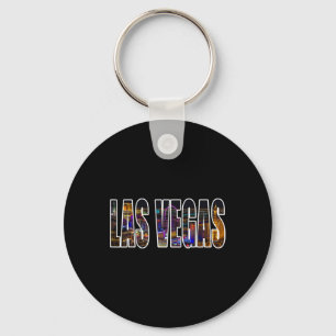 Las Vegas Nevada Urban Skyline Photography Font Key Ring