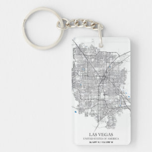 Las Vegas Nevada USA Cities Travel City Map Key Ring