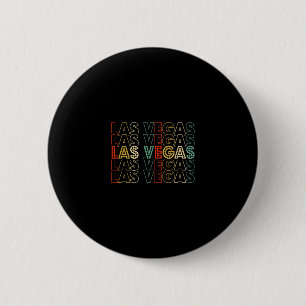Las Vegas Nevada Vintage 70s 80s Souvenir Vacation 6 Cm Round Badge