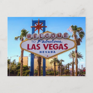 Las Vegas Nevada   Welcome Sign Postcard