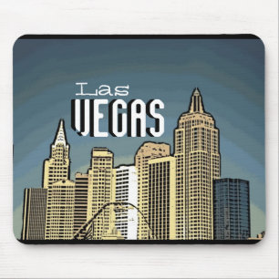 Las Vegas New York hotel artsy skyline mousepad