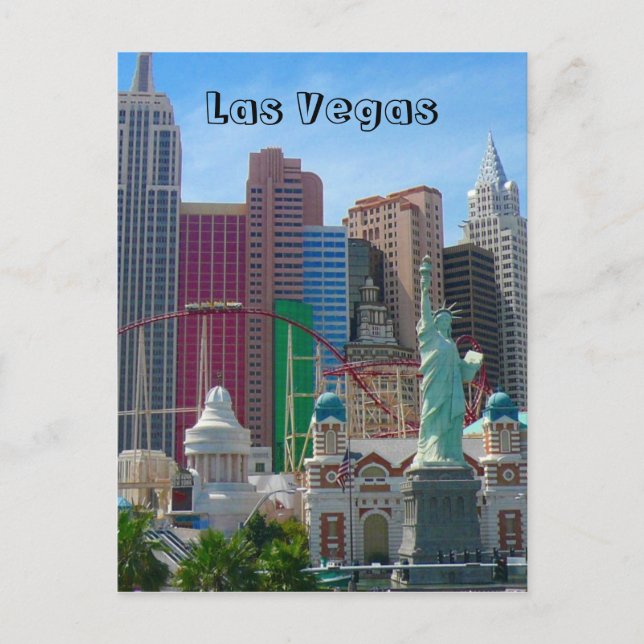 las vegas, new york postcard (Front)