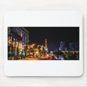 Las Vegas Night Lights Strip Eiffel Tower Casino Mouse Pad