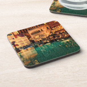 Las vegas Nights Casino Original Abstract Art Coaster