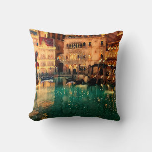 Las vegas Nights Casino Original Abstract Art Cushion
