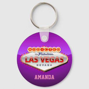 Las Vegas, NV Funny Welcome Sign Key Ring