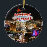 Las Vegas Ornament<br><div class="desc">Las Vegas Ornament. A special gift from Las Vegas,  Nevada,  USA. Image Copyright BrandName USA. Licensed to Zazzle with permission by BrandName USA,  LLC.</div>