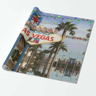 Las Vegas "Peace on Earth" Wrapping Paper