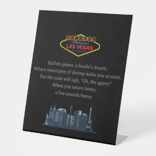 Las Vegas Pedestal Sign