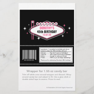 Las Vegas Pink Candy Wrapper