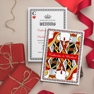 Las Vegas Playing Card King & Queen Wedding