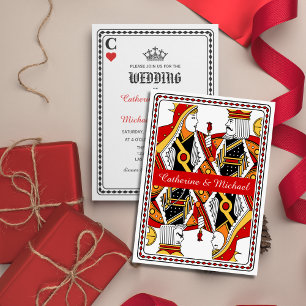 Las Vegas Playing Card King & Queen Wedding