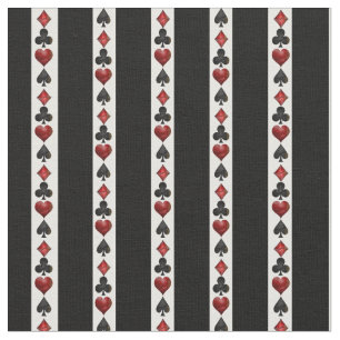 Las Vegas Playing Card Shapes Fabric