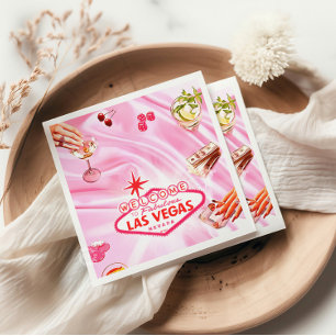 Las Vegas Poker Girls Night Out Napkin