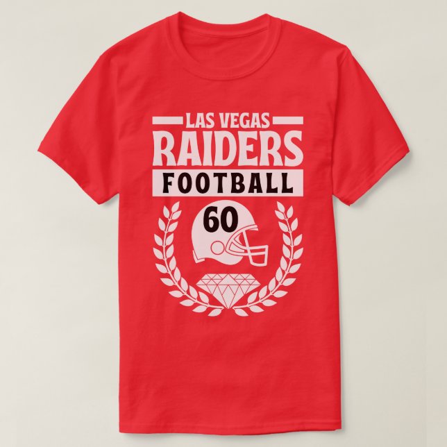 Las Vegas Raiders 60 Helmet American T-Shirt (Design Front)
