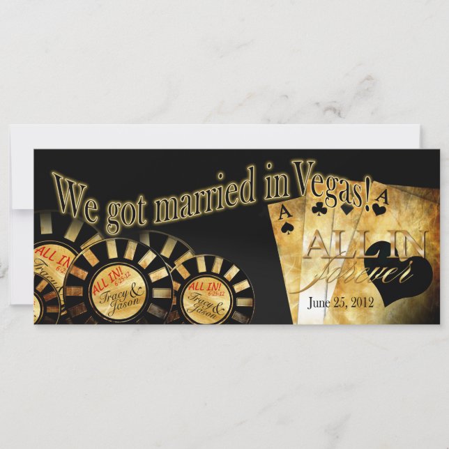 Las Vegas Reception (contact me to personalise 4u) Invitation (Front)