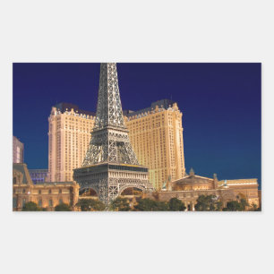 Las vegas rectangular sticker